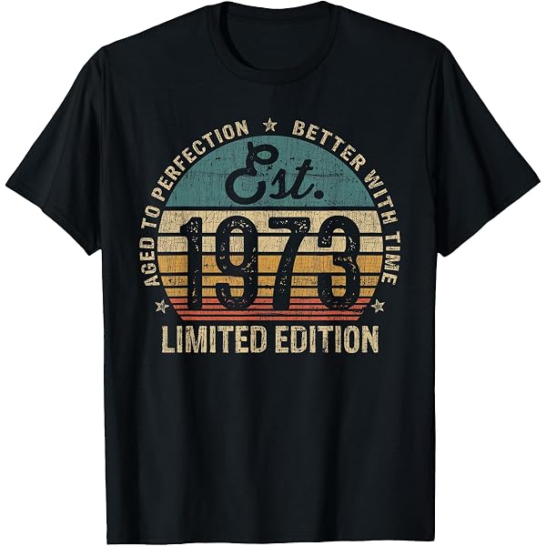Amazon.com: Retro Vintage 1973 Original Parts 46th Birthday T